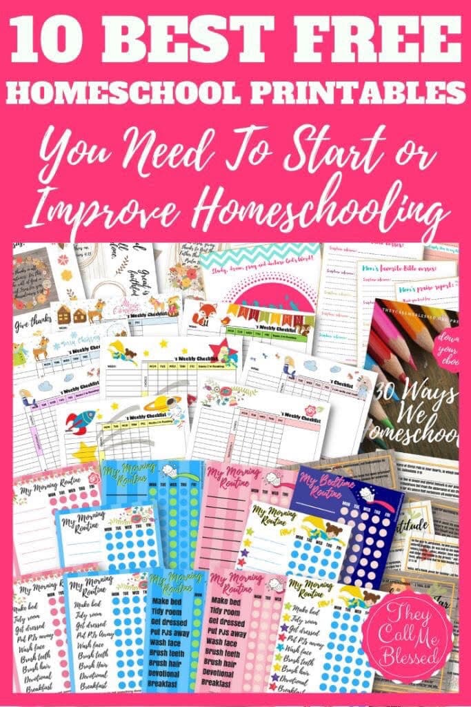 10 Best Free Homeschool Printables!