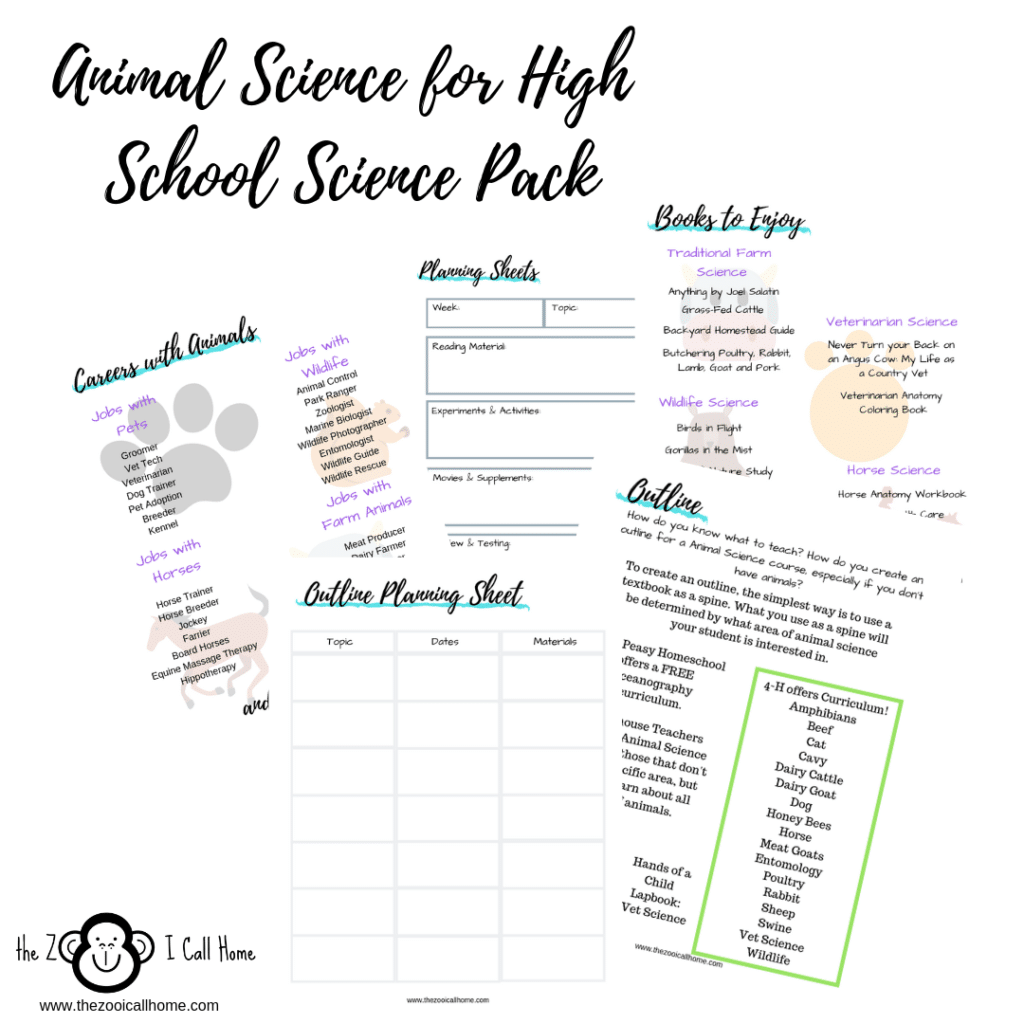 Animal Science for High School Science Pack