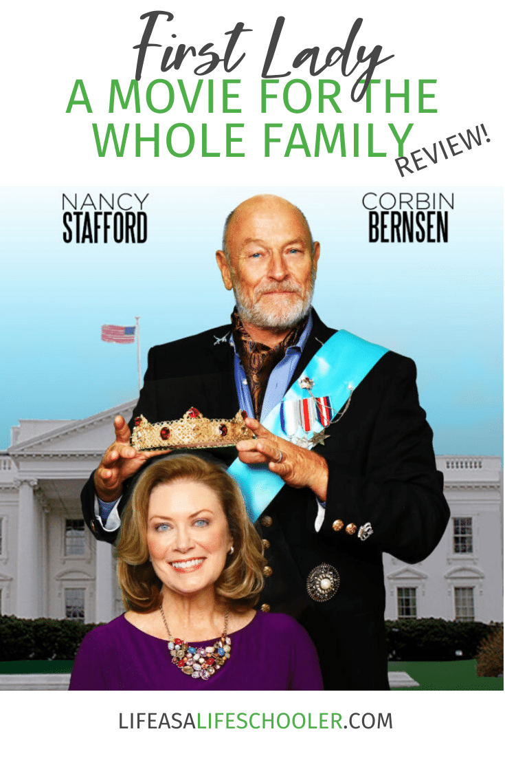 My family and I had the opportunity to view First Lady, starring Nancy Stafford and Corbin Bernsen, for one of our recent family movie nights and we enjoyed the humor, mixed with a sweet love story.