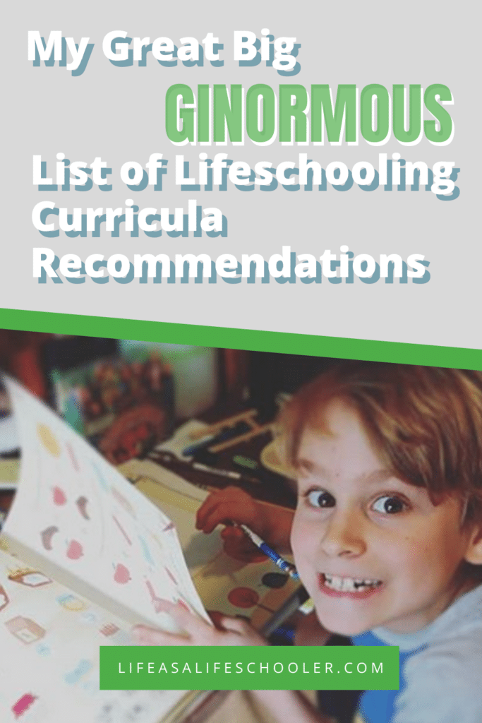 ginormous curricula list