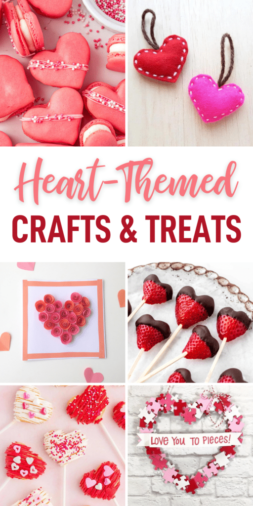 Heart-themed crafts and treats