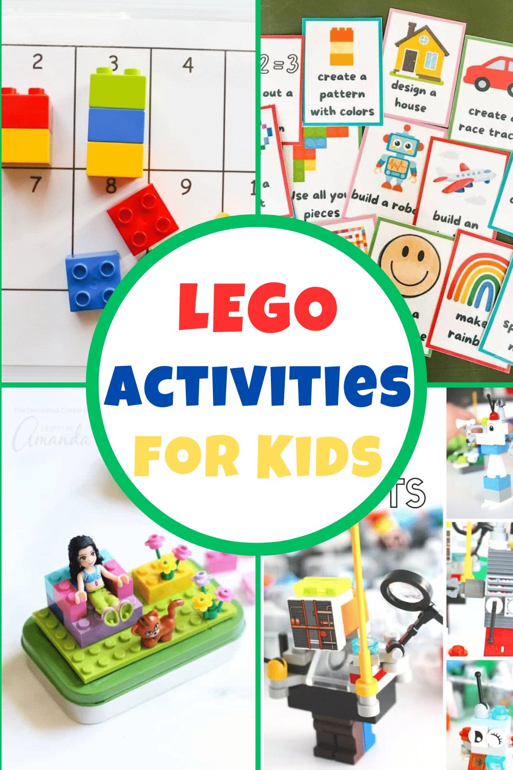 Lego activities for kids pin