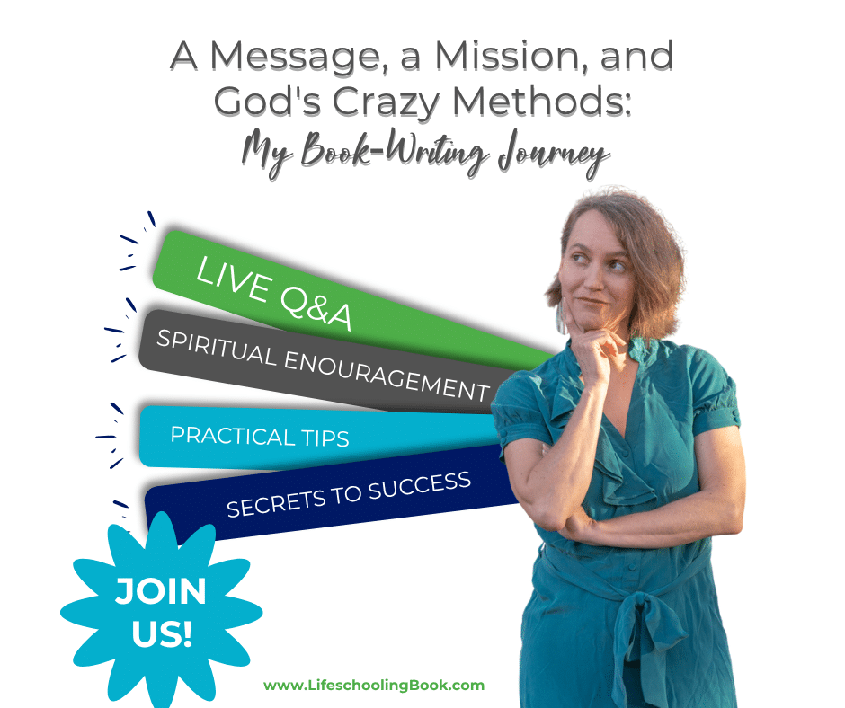 Danielle and graphic with details of the live event