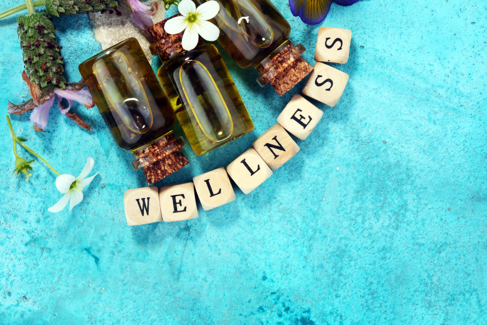 herbal medicine and essential oils to help with destressing