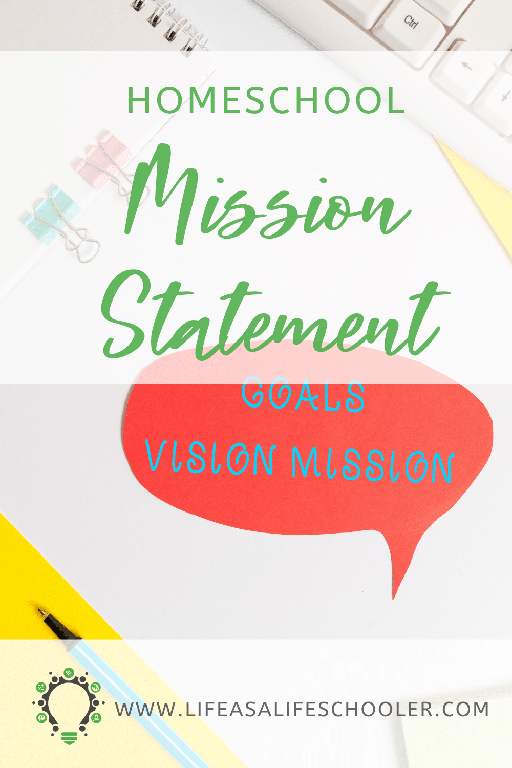 homeschool mission statement pin